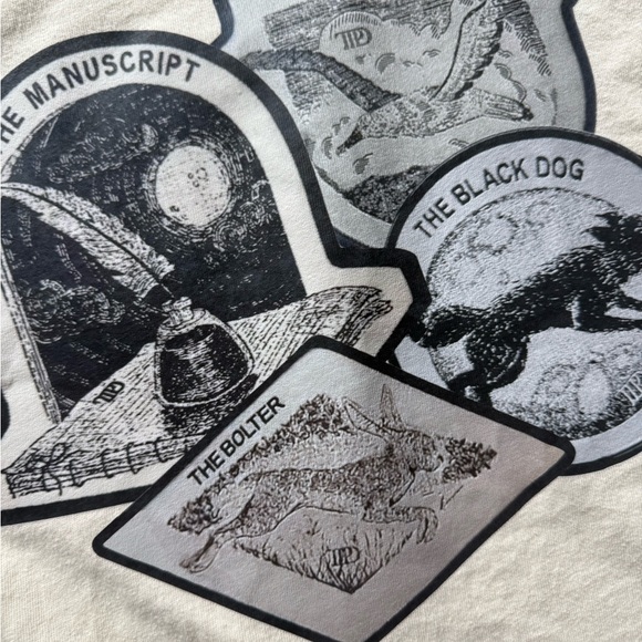 Taylor swift ttpd FAN MADE cream shirt size large comfort colors - Picture 2 of 3